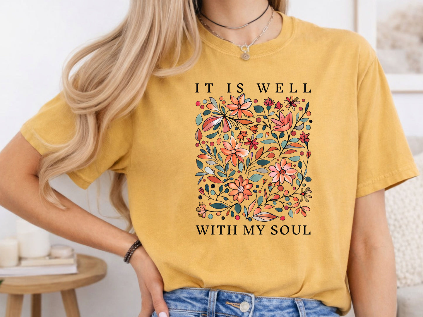 It is well with my Soul Religious PNG digital download design