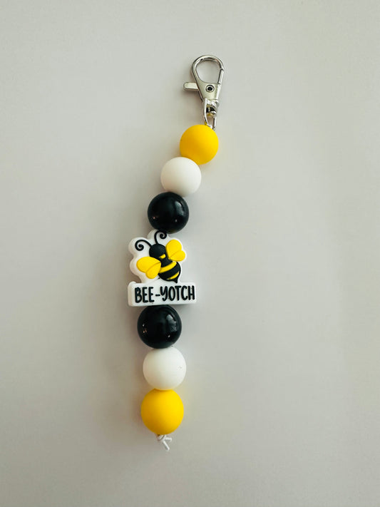 Bee-yotch keychain