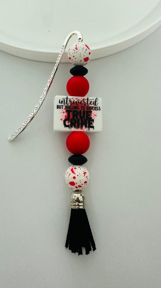 Introverted but willing bloodstain bookmark
