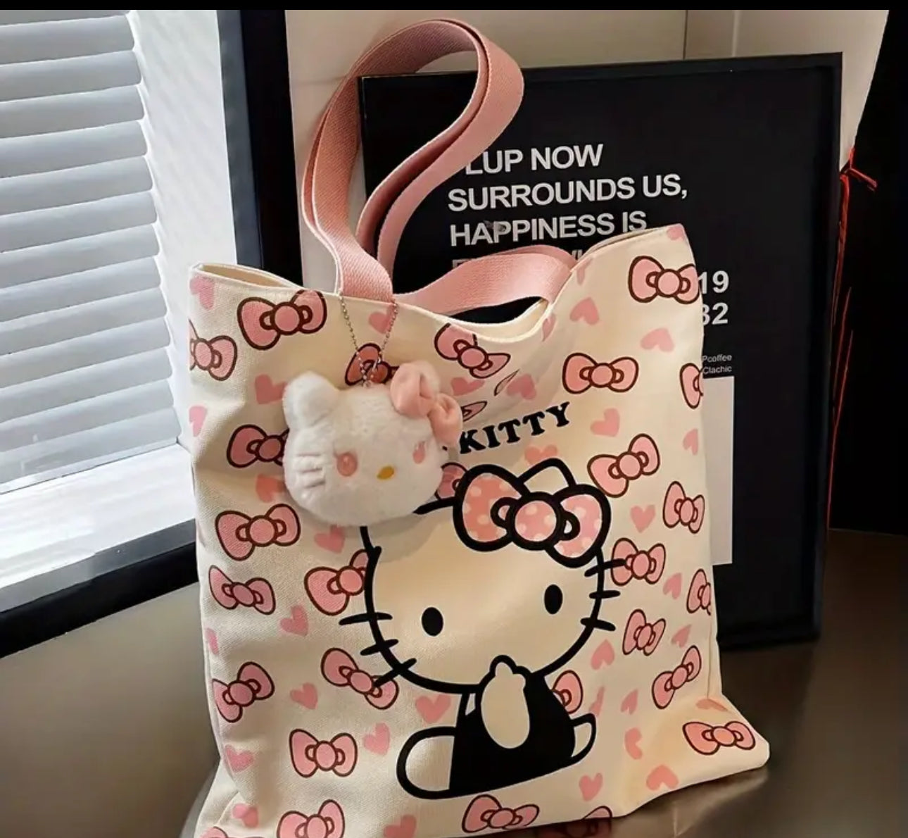 Hello Kitty Canvas Tote Bag