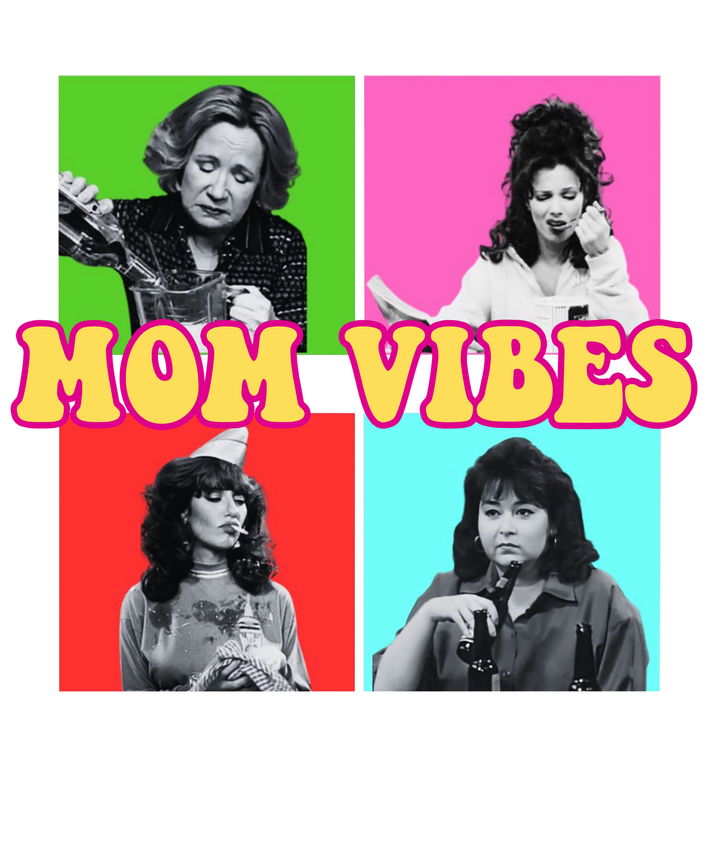 Mom Vibes 90's Digital PNG Download Retro