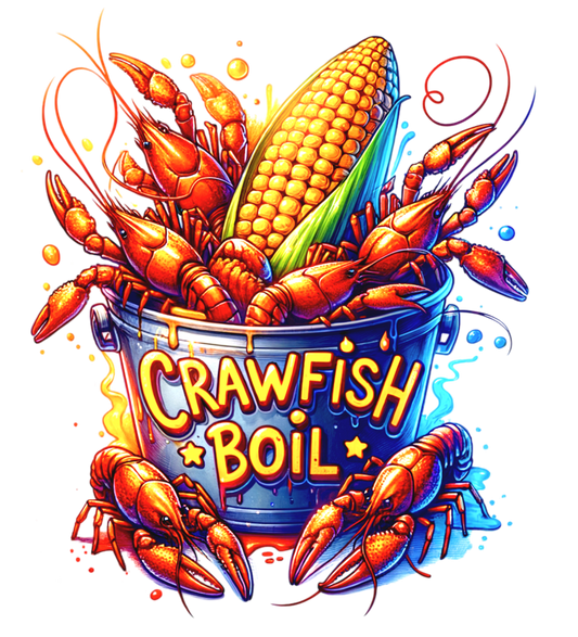 Crawfish Boil Digital PNG Download Design