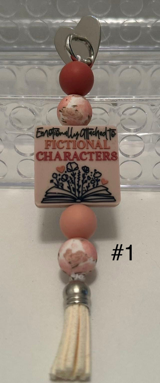 Decorative Beaded Hand Made Bookmark or Kindle Charm