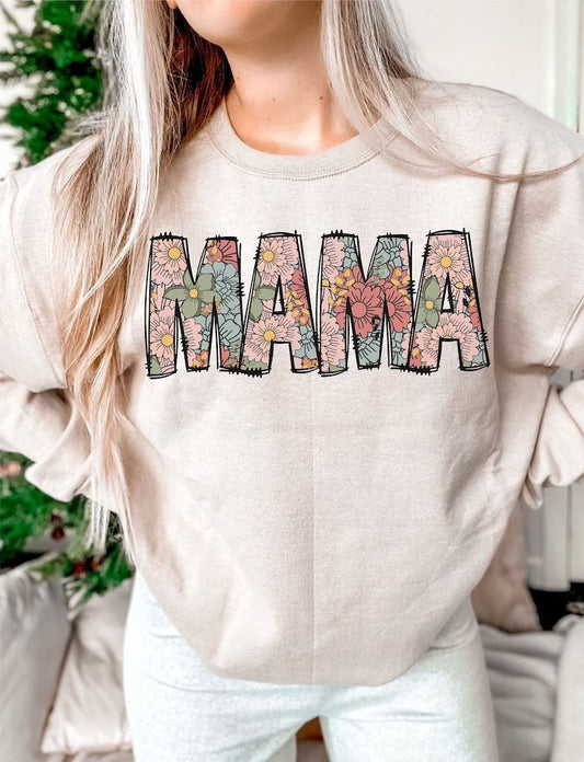 Floral Mama DTF Print Transfer