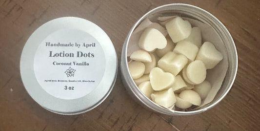 Handmade Lotion Dots 3oz tins