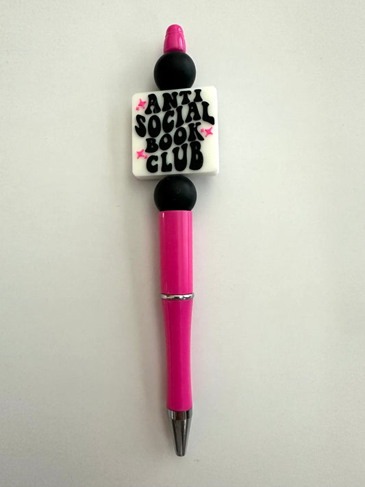 Anti Social Book Club Pink Pen