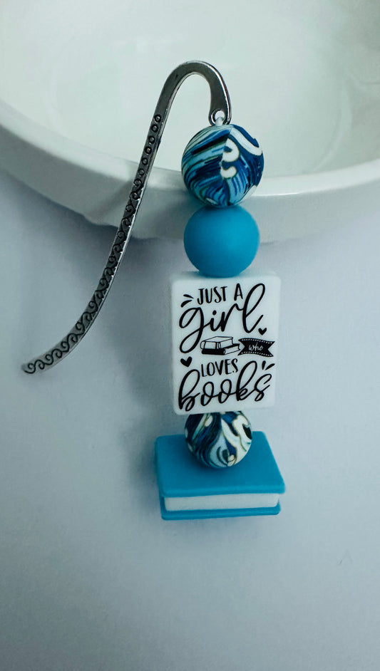 Just a girl who loves book blue edition bookmark