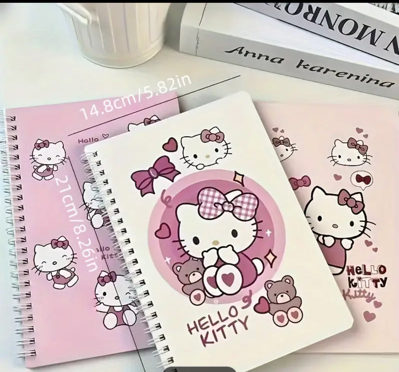 Hello Kitty 4 pack Spiral Notebooks