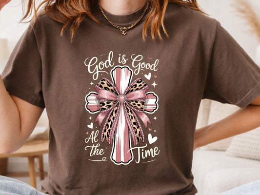 God is Good All the Time Cross PNG Digital Download Design