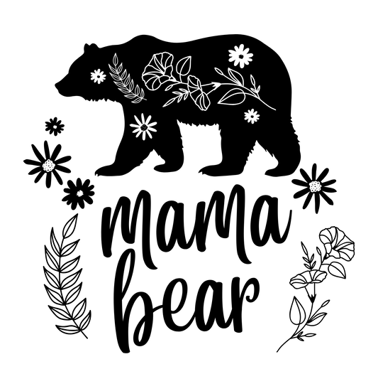 Mama Bear PNG Digital Download Design