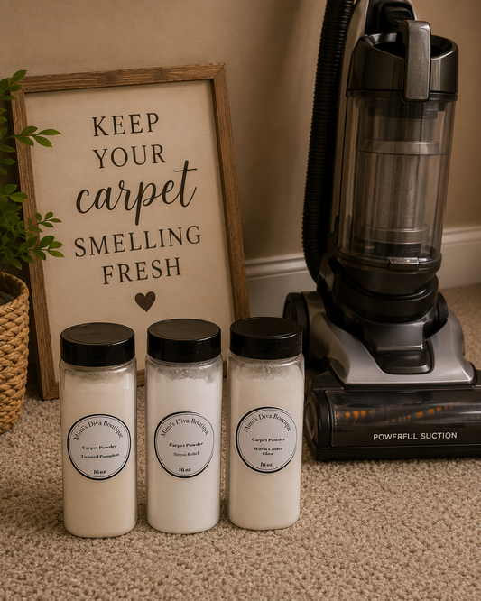 Carpet Freshener Powder Dust 100% Handmade 16oz Bottles