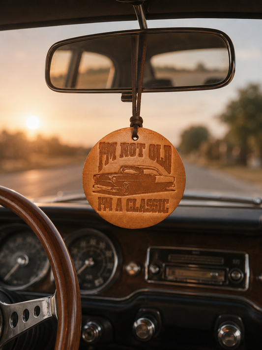 100% Full-Grain Vegetable-Tanned Leather Car Freshies
