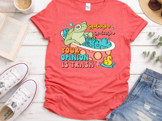 Splish Splash Frog Funny Tub PNG Digital Download Design
