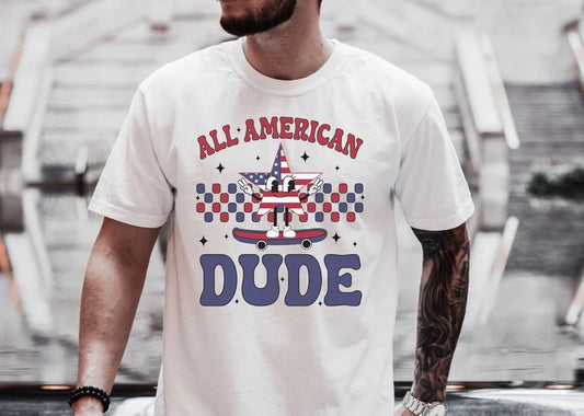 All American Dude DTF Print Transfer