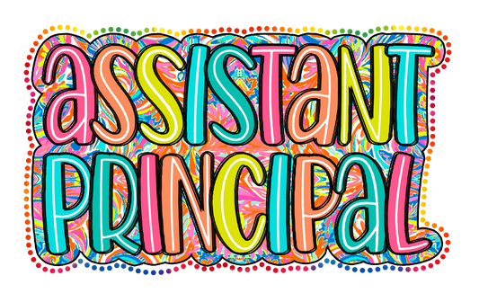Asst Principal Watercolor Digital PNG Download Design