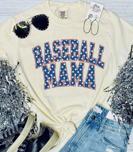 *DTF* Baseball Mama Stars Print Transfer
