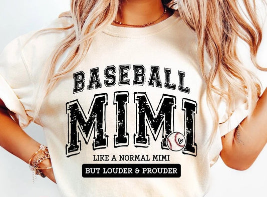 Loud and Proud Baseball Mimi DTF Print Transfer