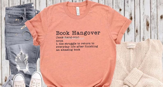 Book Hangover Noun DTF Print Transfer