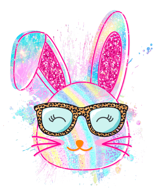 Bunny with Sunglasses Digital Download Design PNG