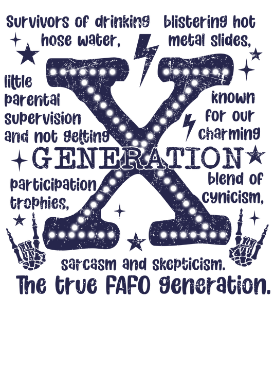 Generation X Left Chest and Back Digital Blue Download, DTF Screen Print