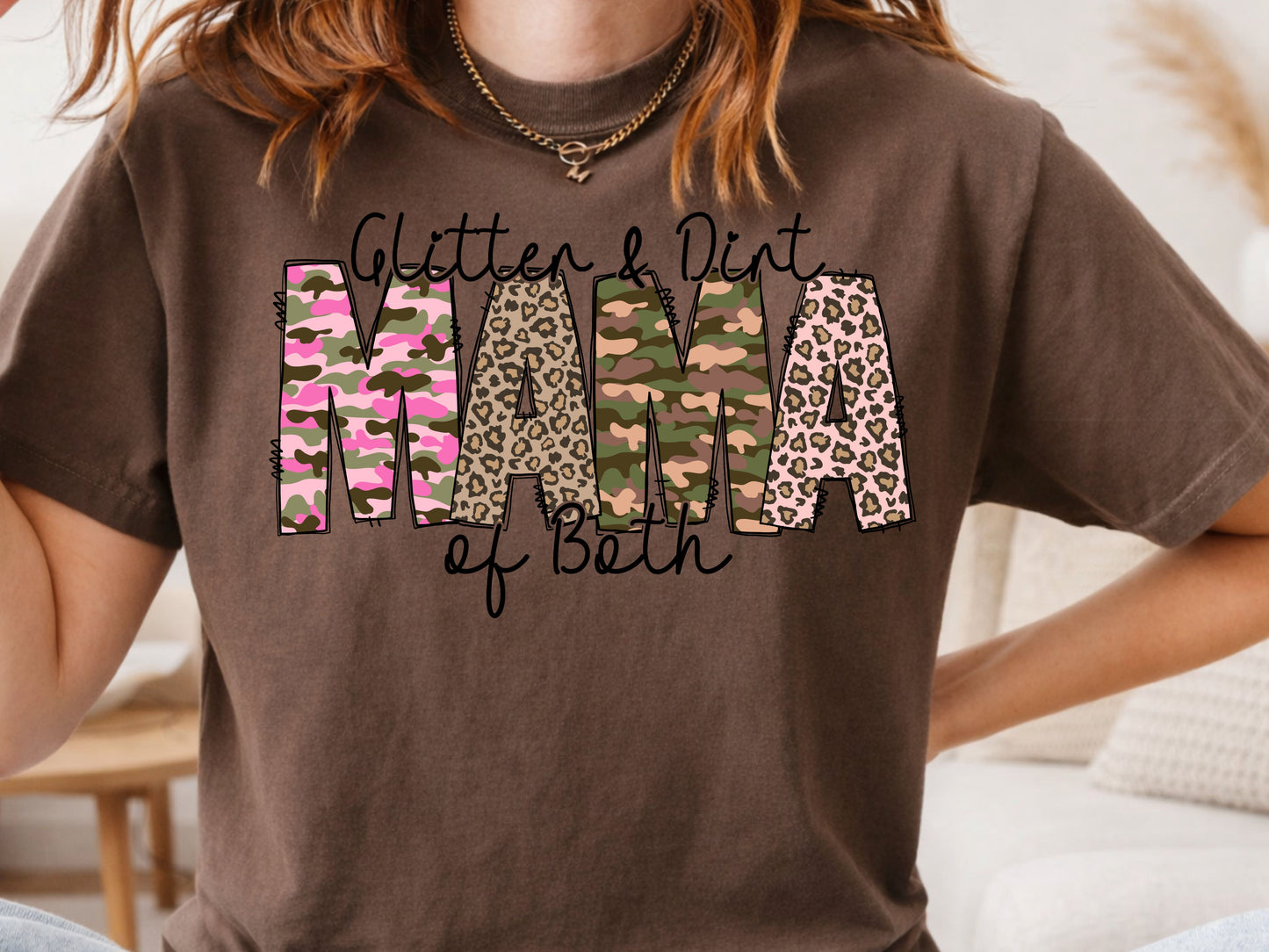 Glitter and Dirt Mama of Both PNG digital download design