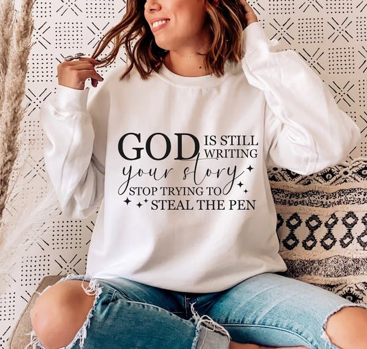 God is Still Writing Your Story DTF Print Transfer