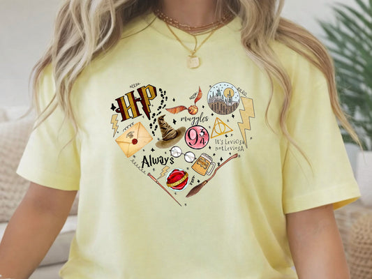 HP Heart Potter Digital PNG Download Design