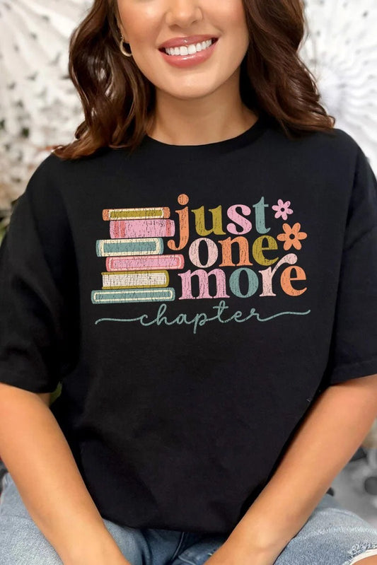 JUST ONE MORE CHAPTER COMBED COTTON T-SHIRT