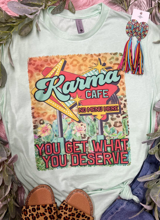 Karma Cafe Mint Tee DTF Print