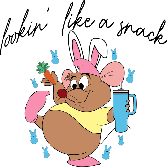 Lookin Like A Snack Mouse Easter Digital PNG Download Design