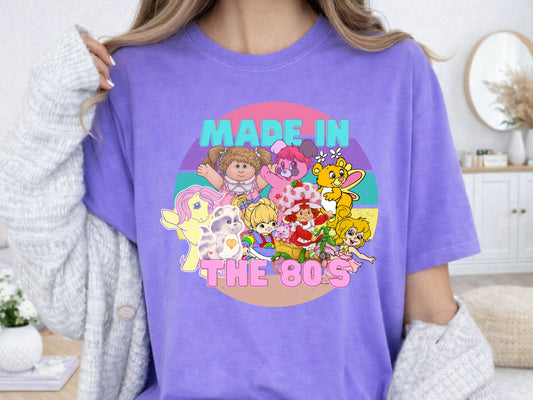 Made in the 80's Girls Cartoon PNG Digital Download Design