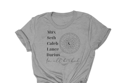 I'm All Booked Max Seth Zodiac Academy Direct to Film on Sport Grey Shirt