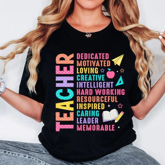 Teacher Polka Dot Digital PNG Download Design
