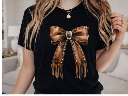 Western Coquette Bow PNG Digital Download Design